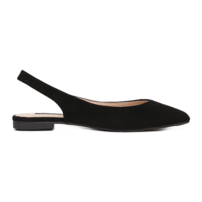 Bailarinas de ante en Spitz Black Daisy negro