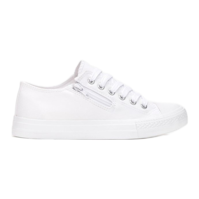 Zapatillas de Mujer con Cremallera Blanco Malani