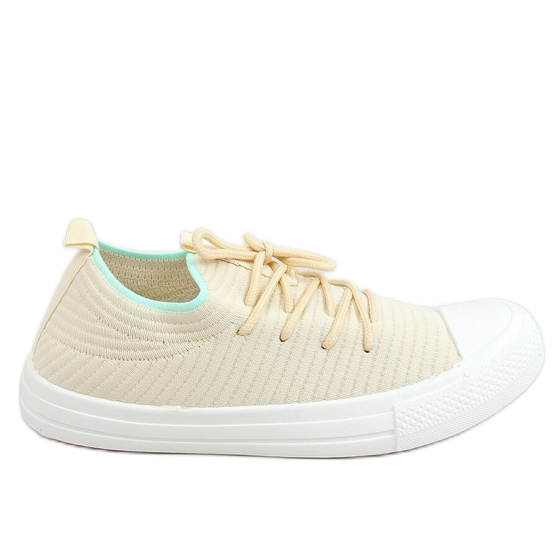 Sneakers para mujer calcetines beige PC06P LT.BEIGE