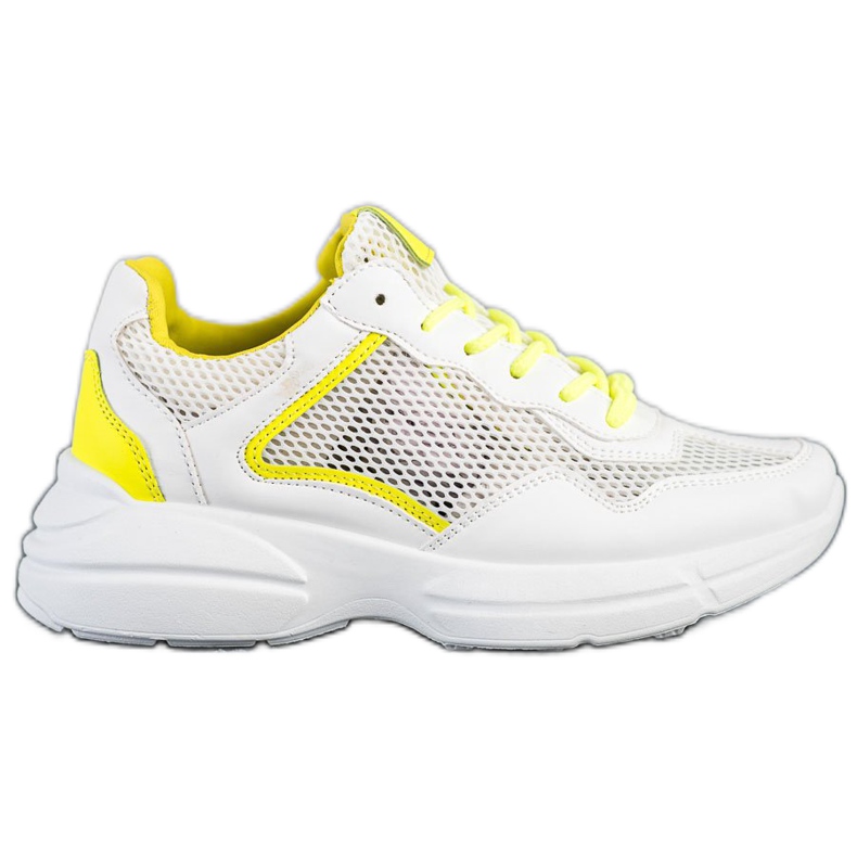 SHELOVET Zapatillas con malla blanco