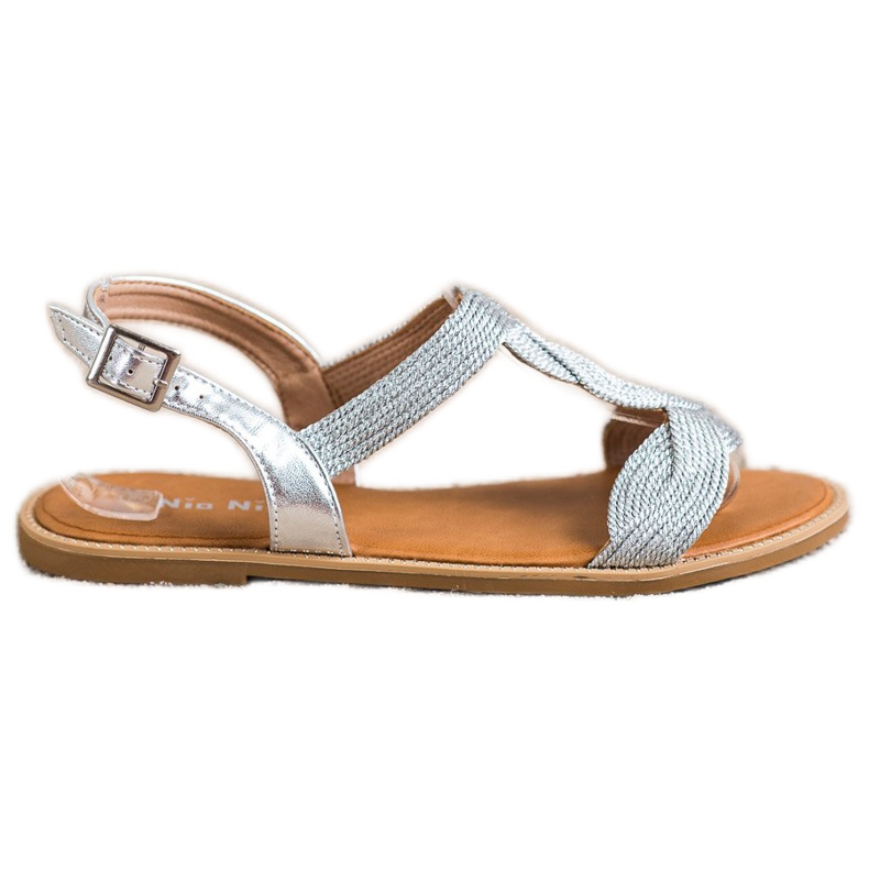 Nio Nio Sandalias plateadas plata