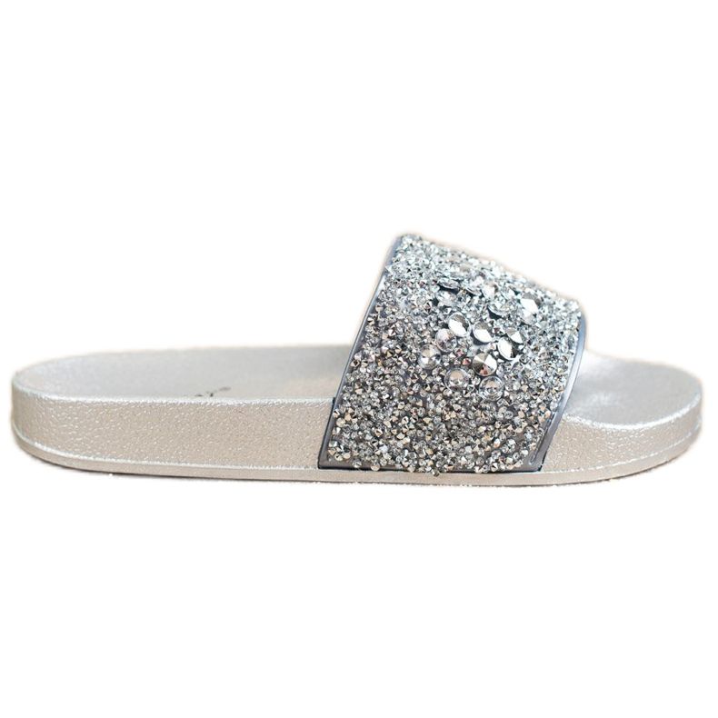 SHELOVET Zapatillas con adornos gris