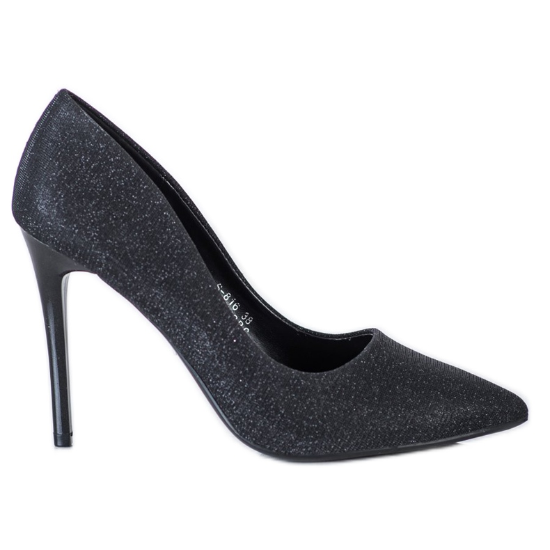 Renda Tacones altos negros con purpurina