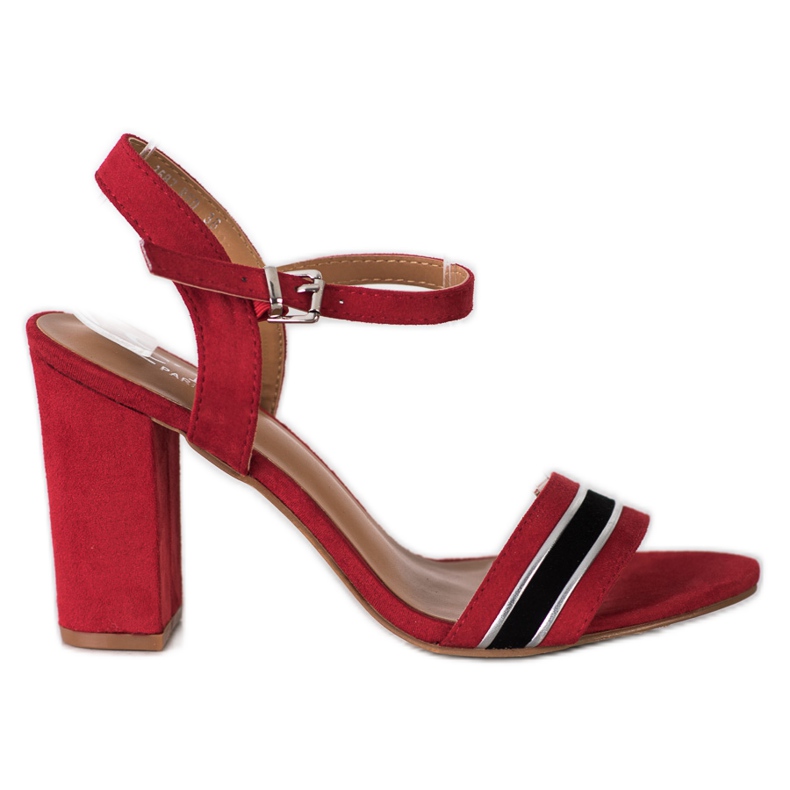 Cm Paris Sandalias de tacón rojo