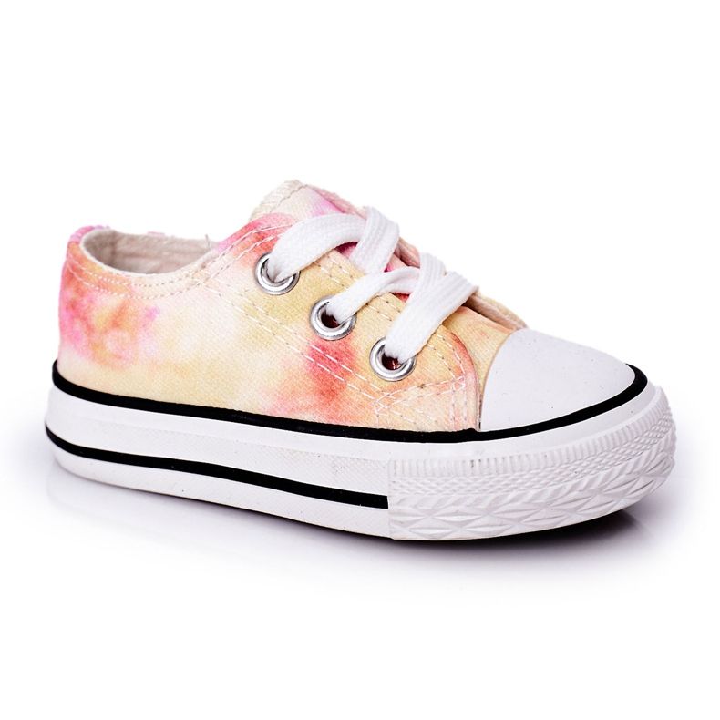 Zapatillas clásicas para niños con efecto tie-dye Simba 807-3A rosado amarillo