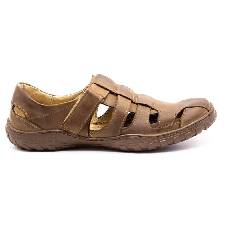 Polbut Zapatos de hombre calados 237 para verano marrón