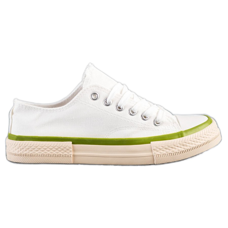 SHELOVET Zapatillas en una plataforma beige blanco SHELOVET Zapatillas en una plataforma beige blanco