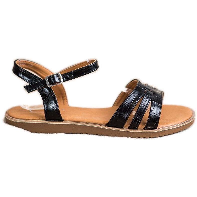 Cm Paris Sandalias negras con tiras negro