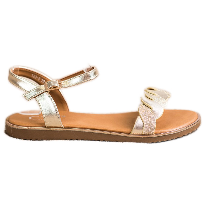Cm Paris Sandalias Doradas Con Brillo dorado
