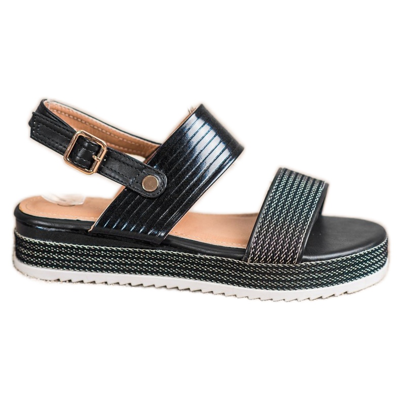 SHELOVET Sandalias en la plataforma negro