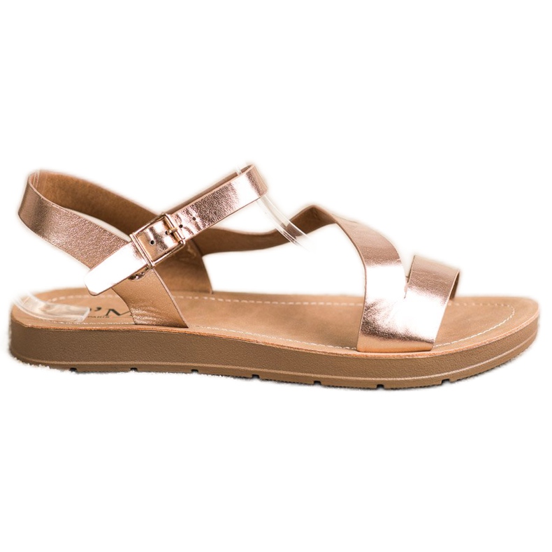 Cm Paris Sandalias Casual Con Cuero Ecológico dorado