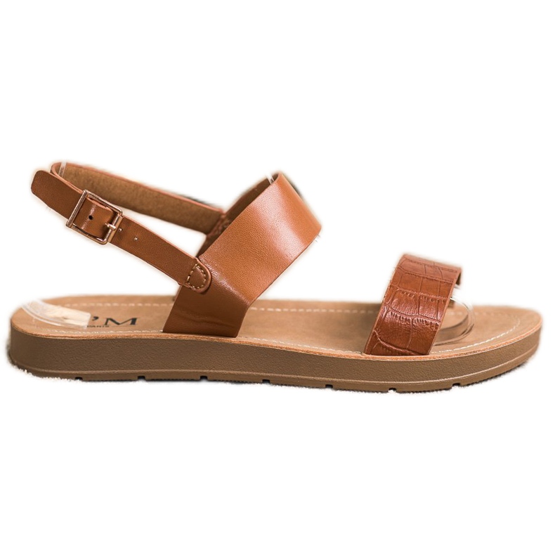 Cm Paris Sandalias clásicas con hebilla marrón