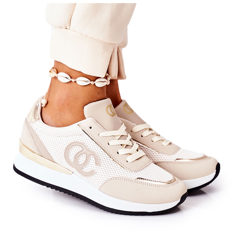 PE1 Calzado Deportivo Mujer Sneakers Beige Bajo Control