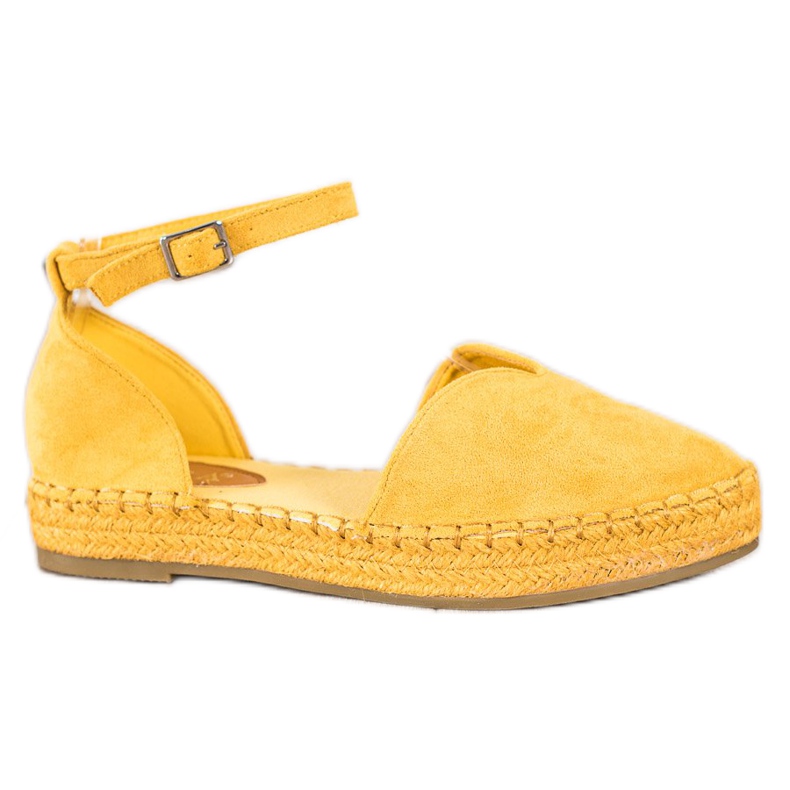 Coura Alpargatas Amarillas Con Hebilla amarillo