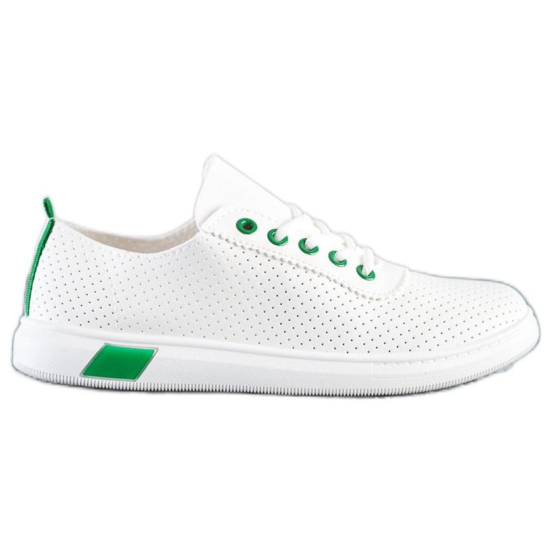 SHELOVET Zapatillas caladas blanco SHELOVET Zapatillas caladas blanco