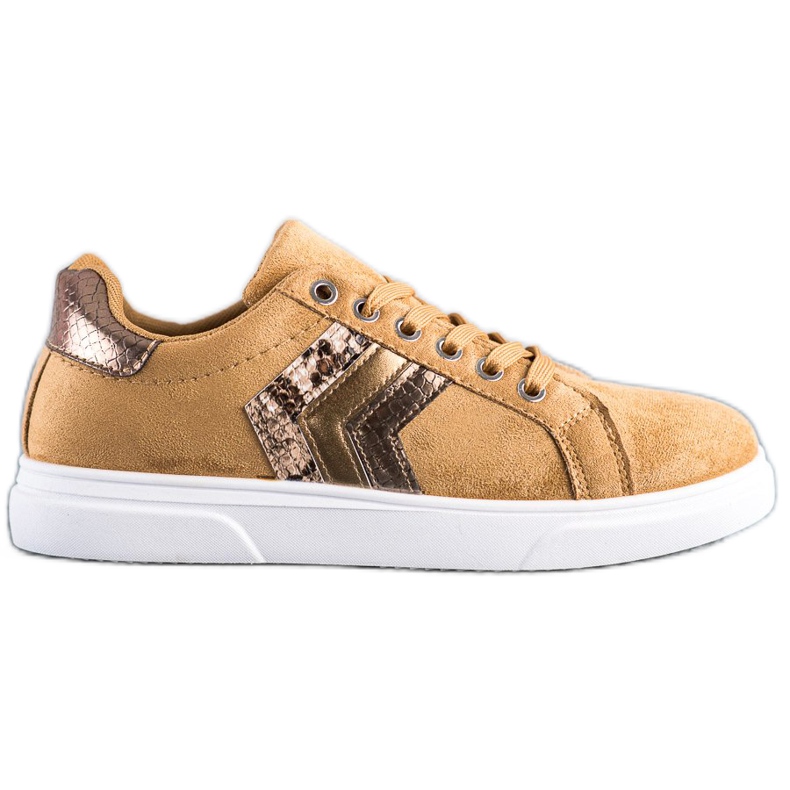 SHELOVET Zapatillas de gamuza marrón