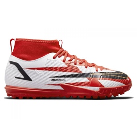 Calzado de fútbol Nike Mercurial Superfly 8 Academy CR7 Tf Jr DB2679 600 multicolor naranjas y rojos