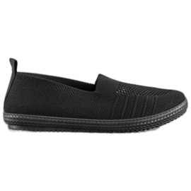 SHELOVET Slipons calados negro