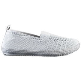 SHELOVET Slipons calados gris SHELOVET Slipons calados gris