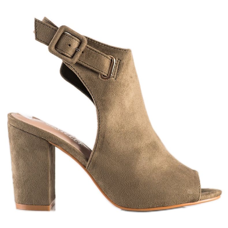 Bestelle Sandalias Cerradas Con Hebilla verde Bestelle Sandalias Cerradas Con Hebilla verde