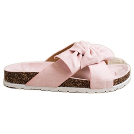 Ideal Shoes Zapatillas de moda rosa