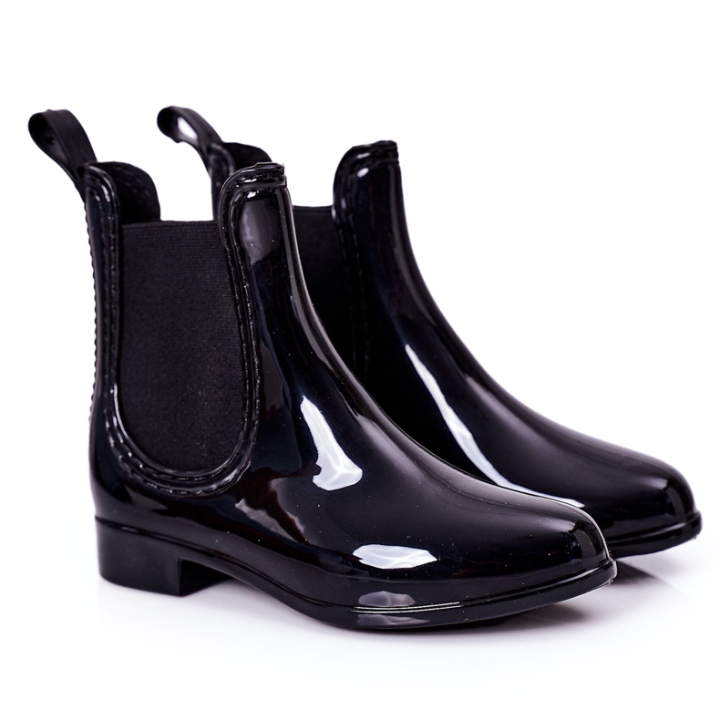 Chanclos para niños Botas negras Jodhpur Lily negro