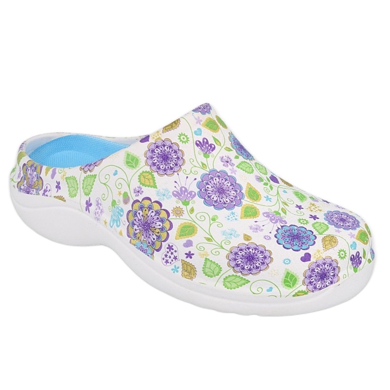Zapatos mujer befado flor 3 blanco / violeta 154D103 Zapatos mujer befado flor 3 blanco / violeta 154D103