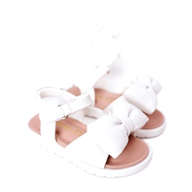 FR1 Sandalias para niños con lazo Abbie blanco