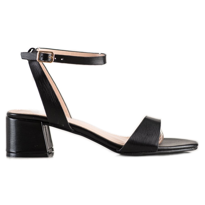 SHELOVET Sandalias negras elegantes negro