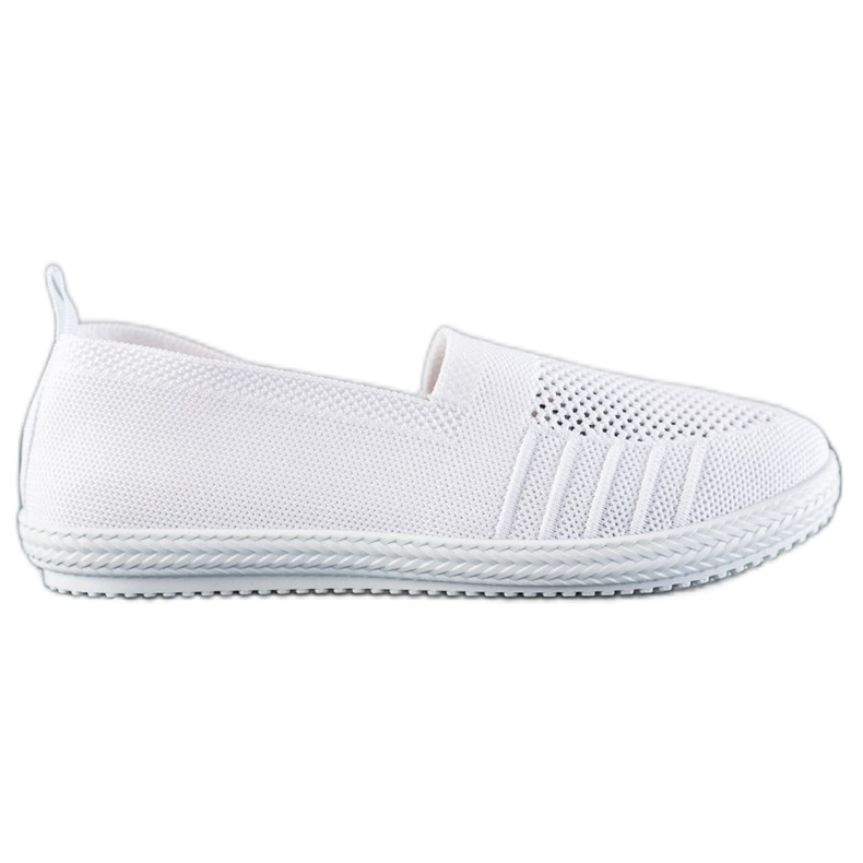 SHELOVET Slipons calados blanco
