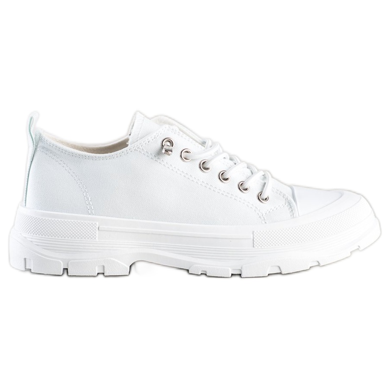 Sabatina Zapatillas de moda en la plataforma blanco