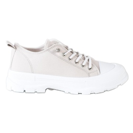 Sabatina Zapatillas de moda en la plataforma beige