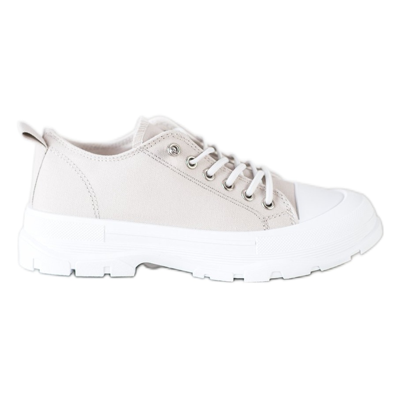 Sabatina Zapatillas de moda en la plataforma beige