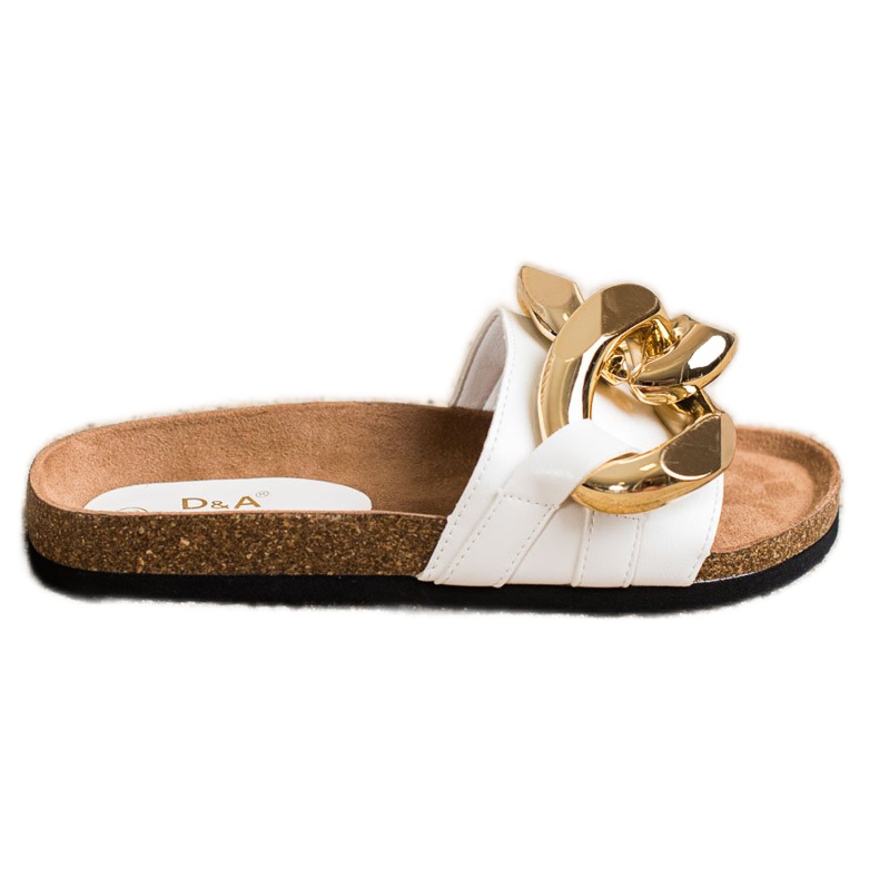 S. BARSKI Pantuflas blancas de moda blanco