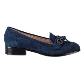 Mocasines VINCEZA con tacón plano azul marino azul