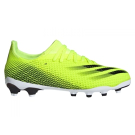 Botas de fútbol adidas X Ghosted.3 Mg Jr FW6975 multicolor verde