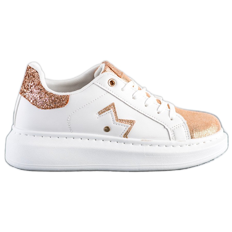 SHELOVET Zapatillas con estilo en la plataforma blanco SHELOVET Zapatillas con estilo en la plataforma blanco