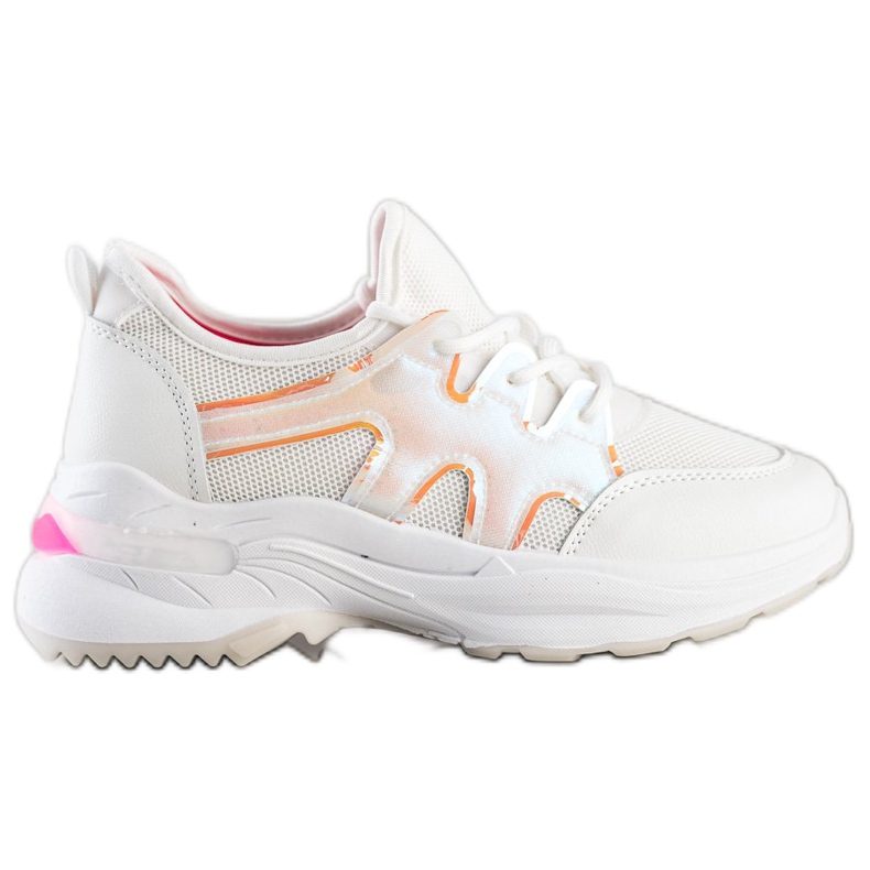SHELOVET Zapatillas blancas con malla blanco
