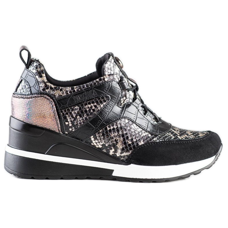 Zapatillas VINCEZA con cuña negro