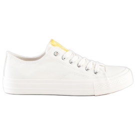 SHELOVET Zapatillas clásicas blancas blanco