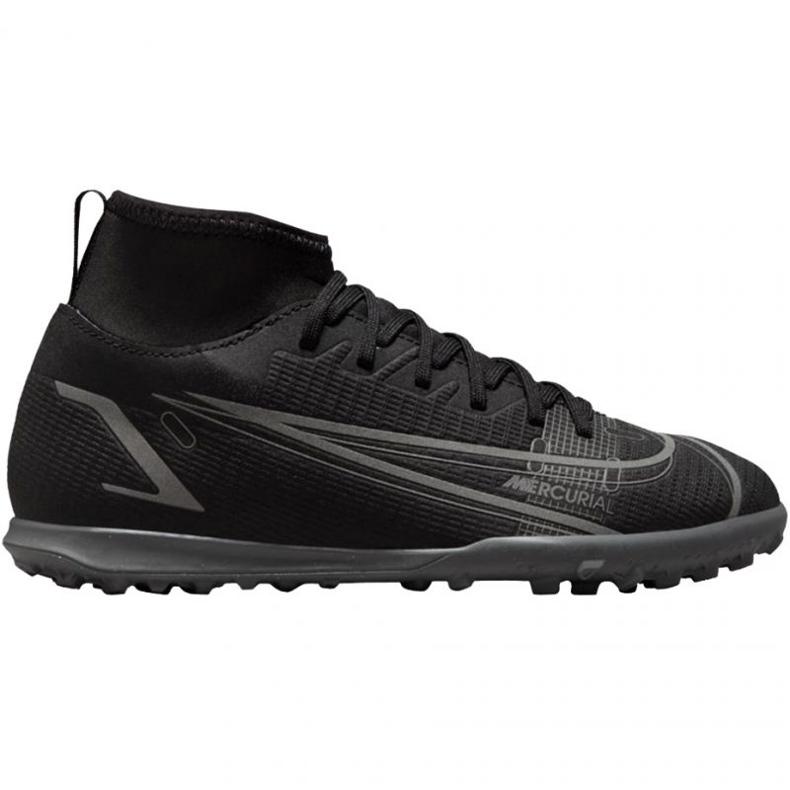 Zapatillas de fútbol Nike Mercurial Superfly 8 Club Tf Jr CV0795-004 negro negro