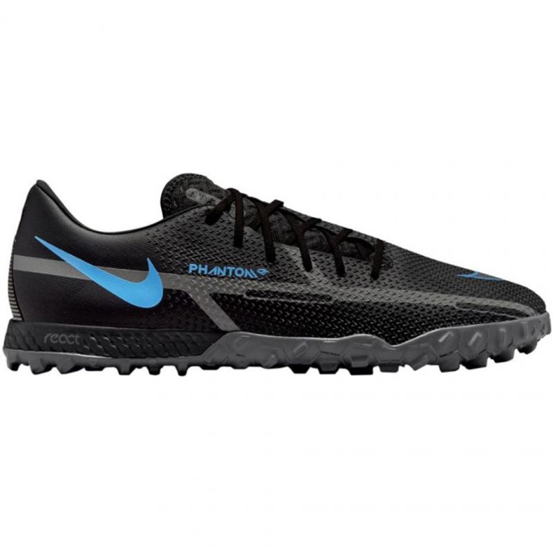 Calzado de fútbol Nike React Phantom GT2 Pro Tf M DC0768-004 negro negro Calzado de fútbol Nike React Phantom GT2 Pro Tf M DC0768-004 negro negro