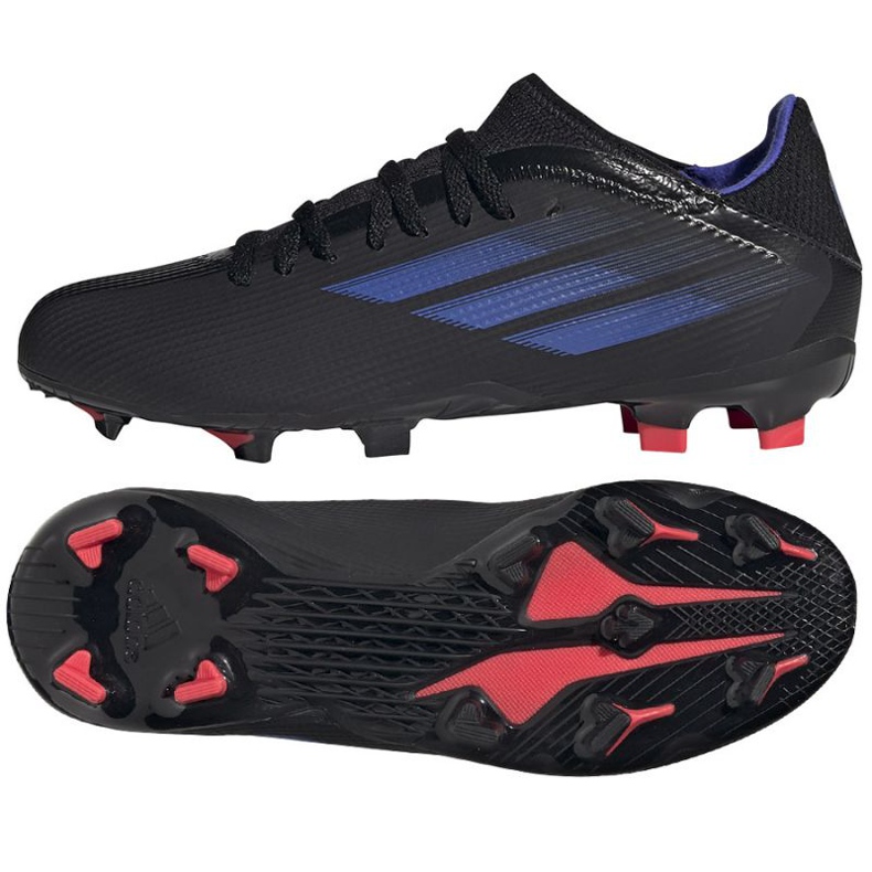 Botas de fútbol adidas X Speedflow.3 Fg Jr FY3306 negro negro