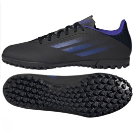 Botas de fútbol adidas X Speedflow.4 Tf M FY3333 negro negro Botas de fútbol adidas X Speedflow.4 Tf M FY3333 negro negro