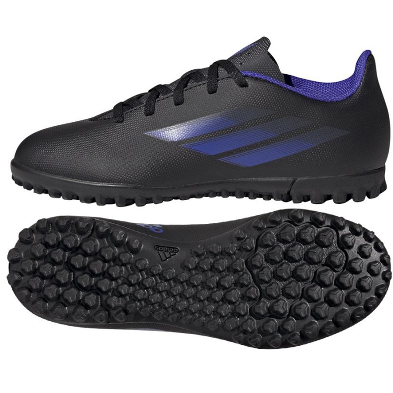 Botas de fútbol adidas X Speedflow.4 Tf Jr FY3326 negro negro Botas de fútbol adidas X Speedflow.4 Tf Jr FY3326 negro negro