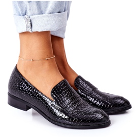 Mocasines Lacados Vinceza 21-10674 Negro