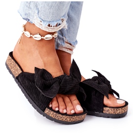 PS1 Pantuflas de pana sobre corcho negro de verano