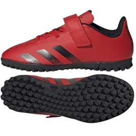 Botas de fútbol adidas Predator Freak.4 H&amp;L Tf Jr FY6323 multicolor naranjas y rojos