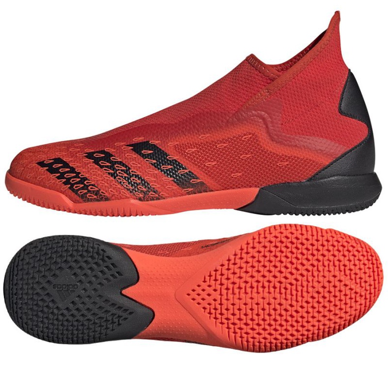 Botas de fútbol adidas Predator Freak.3 Ll In M FY7863 multicolor naranjas y tintos