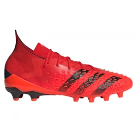 Botas de fútbol adidas Predator Freak.1 Ag M FY6253 rojo rojo